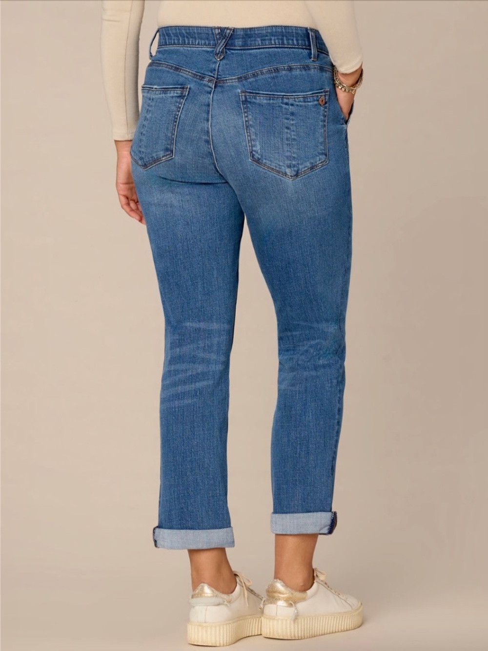 Democracy Ab Solution Girlfriend Jeans Blue Denim Women’s Size 10 - Picture 3 of 13